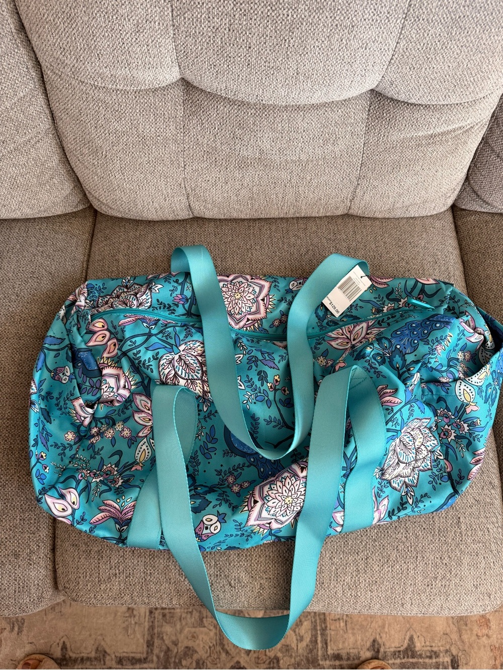 🌺🌳🥀Vera Bradley peacock garden Lighten up large traveler duffel